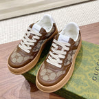 Men's Interlocking G Monogram Patchwork Platform Sneakers JN081101