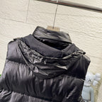 Removable Hood Quilted Puffer Vest U310523