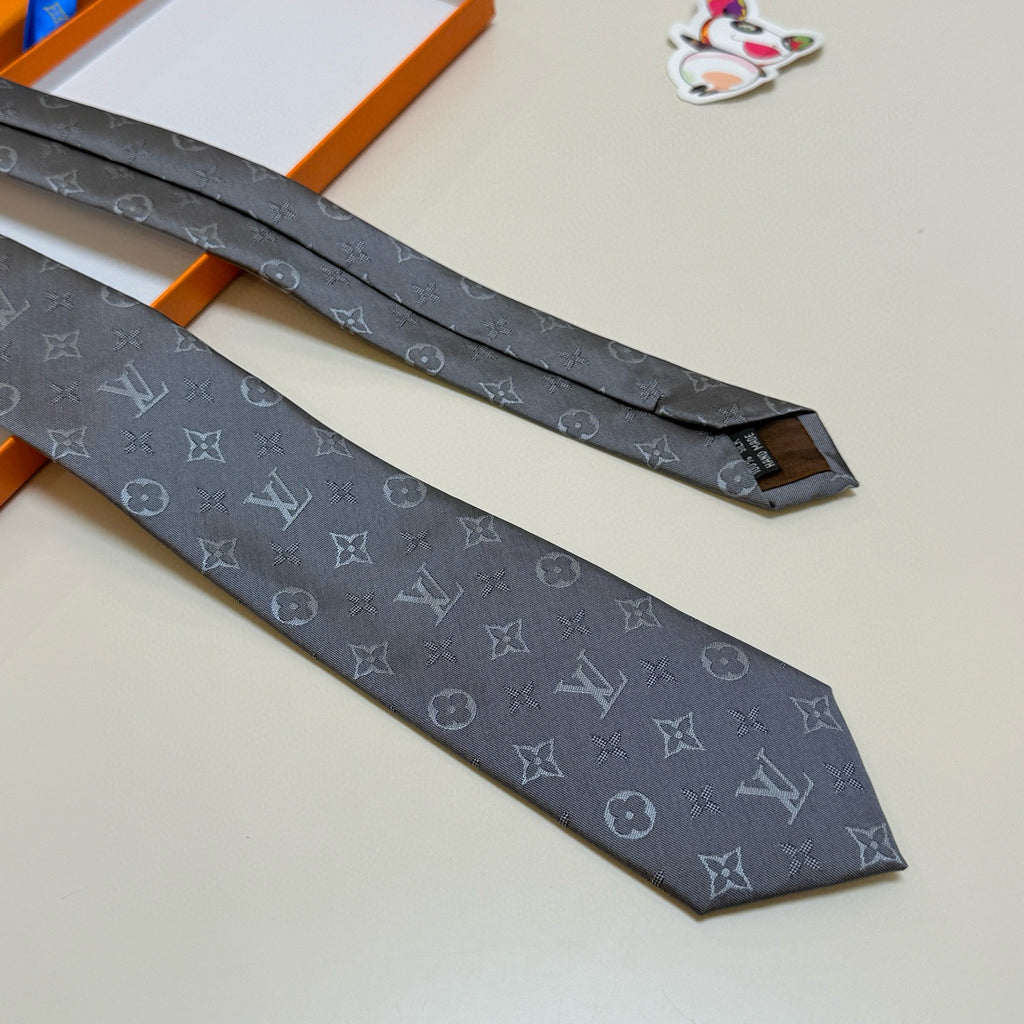 Men's Four-Point Floral Jacquard Necktie E2081010