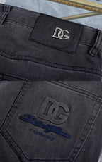 Dark Wash Grey Multi-Style Embroidery Denim Jeans L260604
