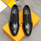Men's Polished Panel Plaid Oxford Shoes NE190127