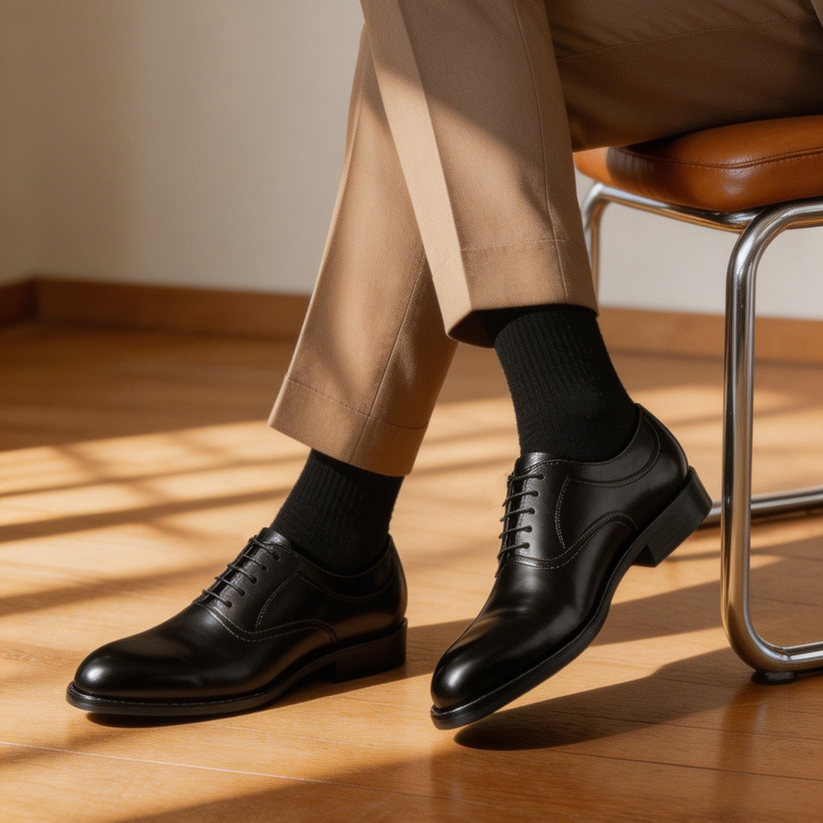 Two Tone Plain Oxford Shoes Lace-Up Formal Dress Shoes Y101151