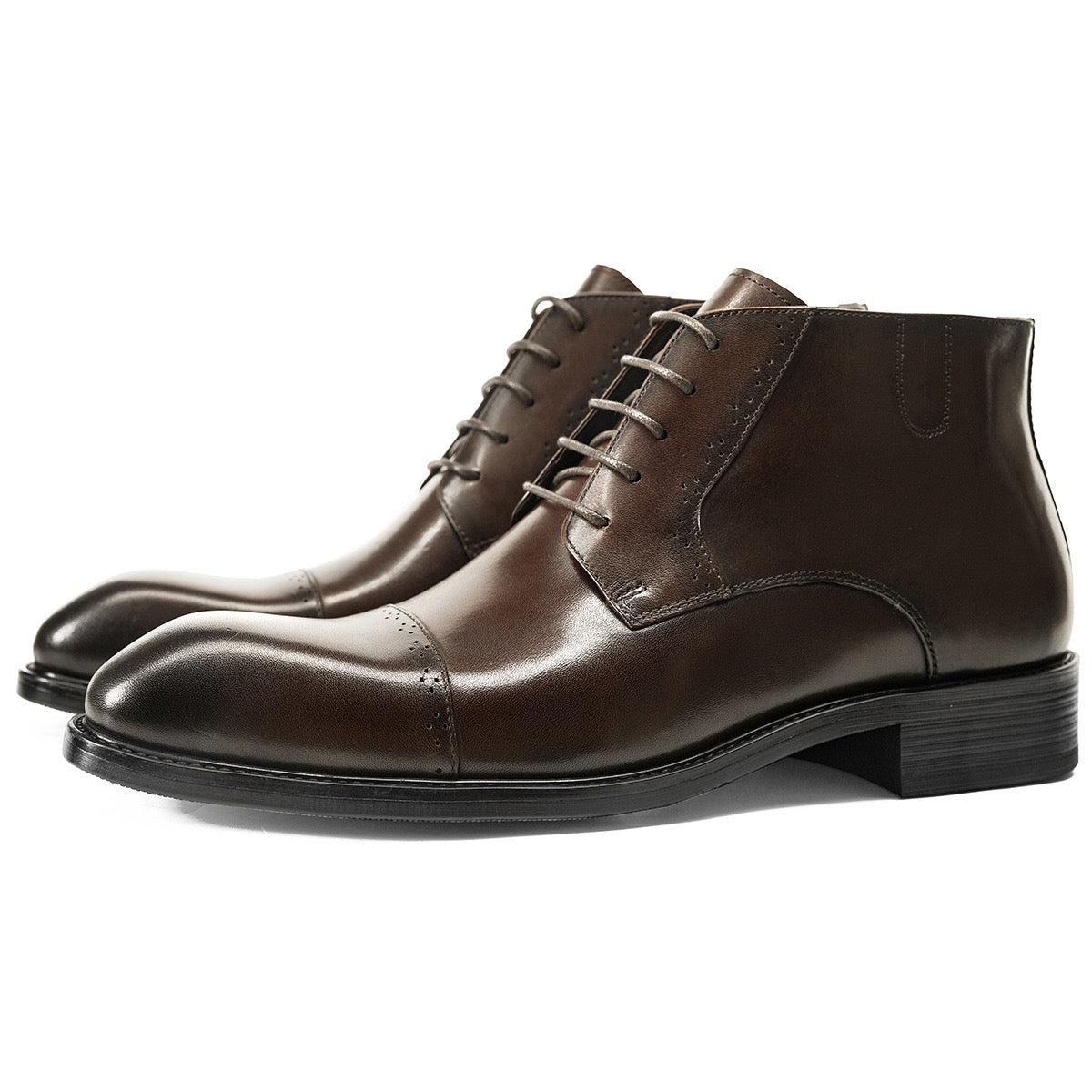 Men's Cap Toe Lace-up Chukka Dress Boots P050513