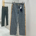 Vintage Blue Full Monogram Straight Jeans C261043