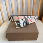 Men's Classic Check Pin Buckle Belt E2081003