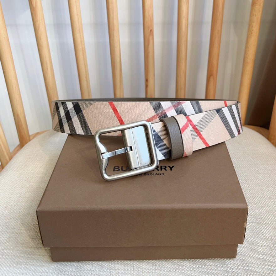 Men's Classic Check Pin Buckle Belt E2081003