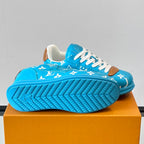 Allover Printed Lace-Up Low Top Platform Sneakers S283420