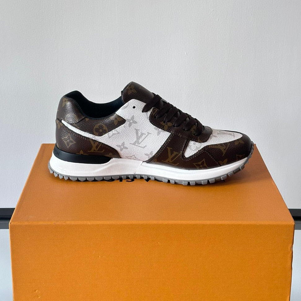 Color Block Allover Print Lace-Up Low Top Trainer S283423