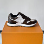 Color Block Allover Print Lace-Up Low Top Trainer S283423
