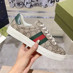 Allover Print Web Stripe Low Top Lace-Up Sneaker S283427