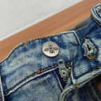 Vintage Wash Graphic Printed Pocket Denim Jeans L260630