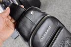 Grain Leather Embossed Pattern Chest Sling Bag B101002