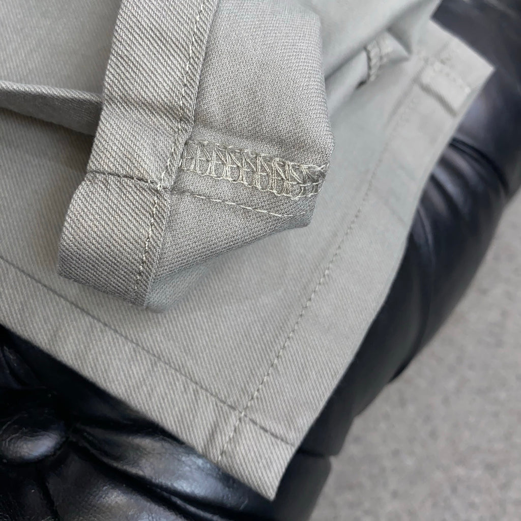Triangle Leather Patch Back Pocket Trousers L260629