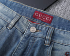 Vintage Embossed Monogram Slim Denim V260843