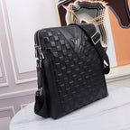 Grid Embossed Vertical Crossbody Shoulder Bag B101012