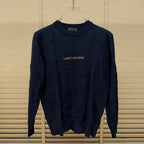 New Round Neck Embossed Jacquard Knit Sweater GN380101