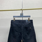 Vintage Black Wash Metal Badge Denim Jeans M260731