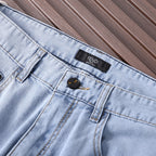 Roma Script Embroidery Slim Fit Denim E260929
