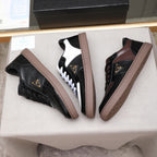 Croc Embossed Patchwork Triangle Logo Low Top Sneakers S283409