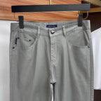 Triangle Leather Patch Back Pocket Trousers L260629