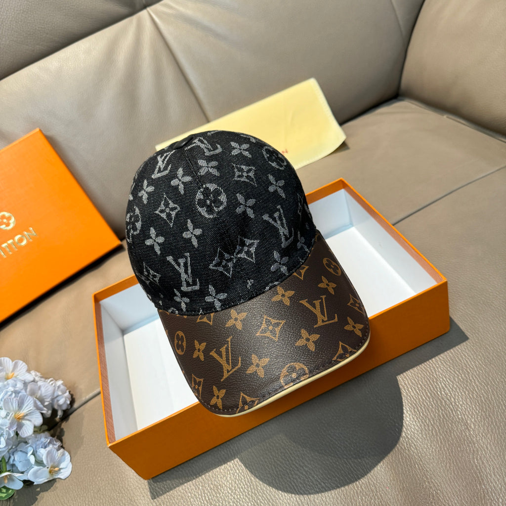 Denim Monogram Print Baseball Cap G103016