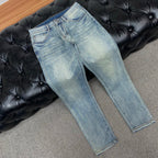 Vintage Wash Graphic Printed Pocket Denim Jeans L260630