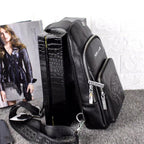 Grain Leather Embossed Pattern Chest Sling Bag B101002