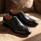 Semi Brogue Wingtip Oxford Shoes Lace-Up Formal Dress Shoes Y101110