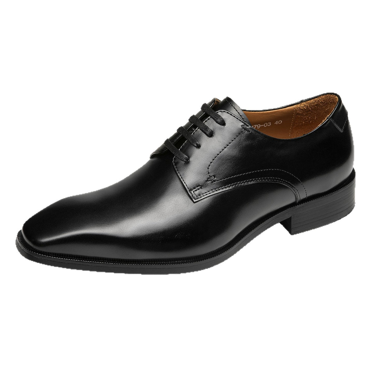 Plain Toe Derby Shoes Lace-Up Business Dress Shoes Y101158