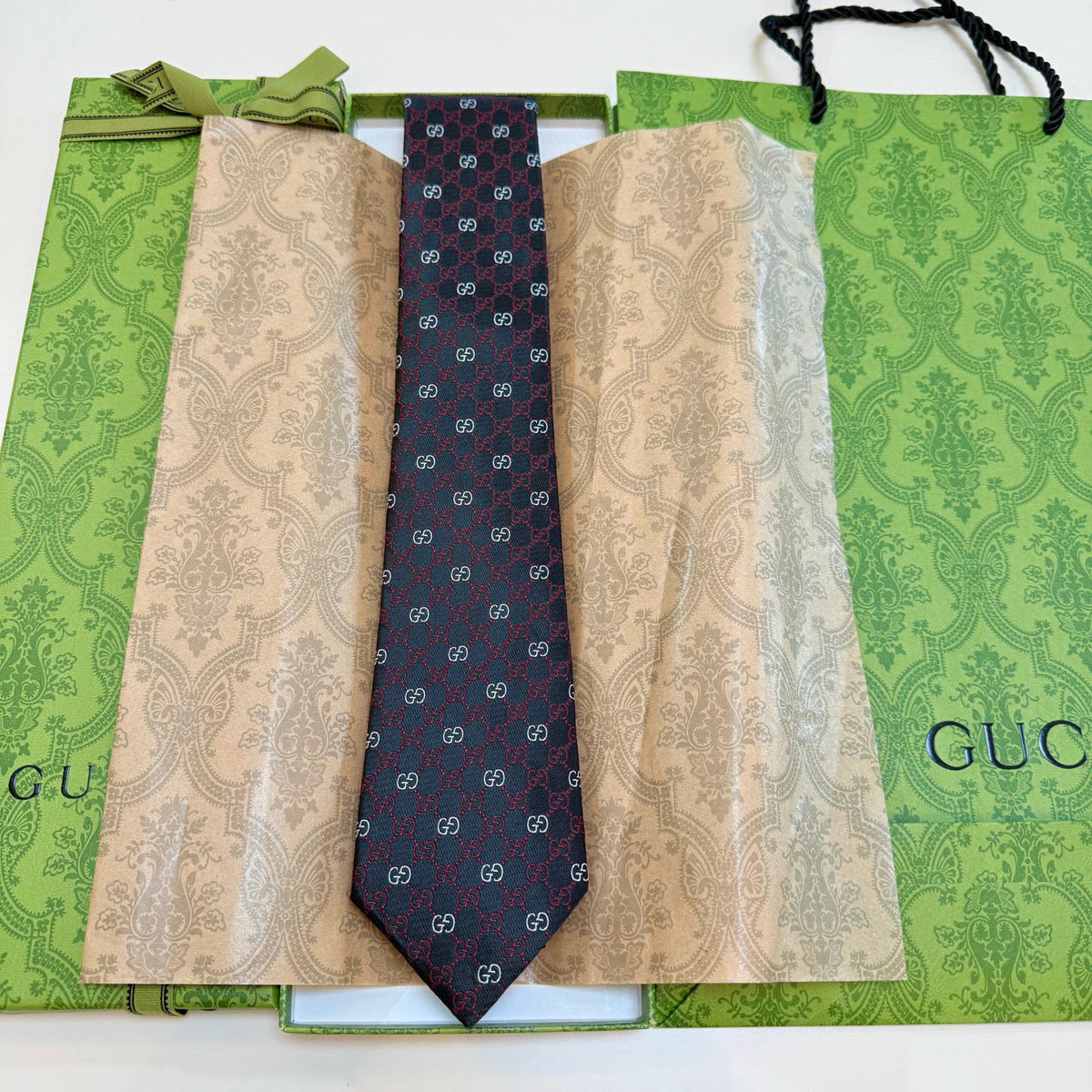 Men's Diamond Grid Jacquard Necktie E2081008