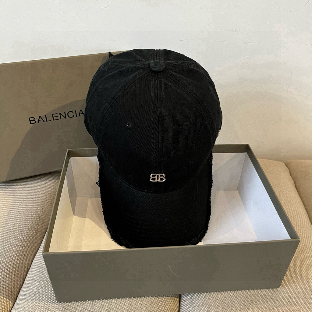 Frayed Edge Metal Logo Baseball Cap G103006