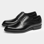 Two Tone Plain Oxford Shoes Lace-Up Formal Dress Shoes Y101151