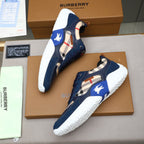 Men's Plaid Patchwork Chunky Sole Casual Sneakers NE190125