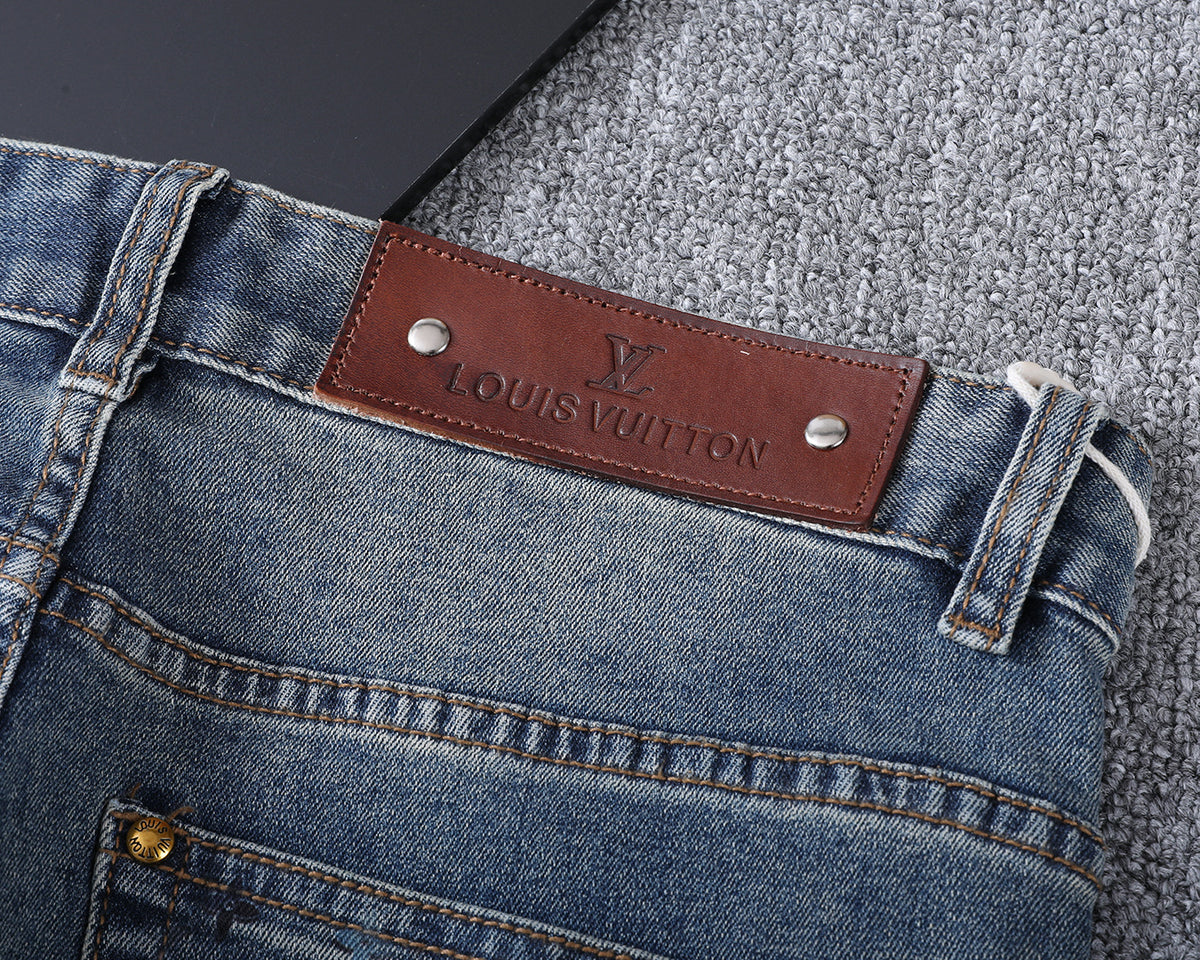 Vintage Fade Large Monogram Graphic Jeans V260840