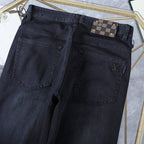 Dark Indigo Studded Check Crest Jeans E260921