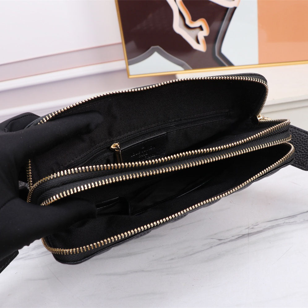 Grid Embossed Vertical Crossbody Shoulder Bag B101012
