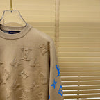 New Crew Neck Mixed Jacquard Knit Pullover Sweater GN380102