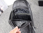 Grain Leather Embossed Pattern Chest Sling Bag B101002