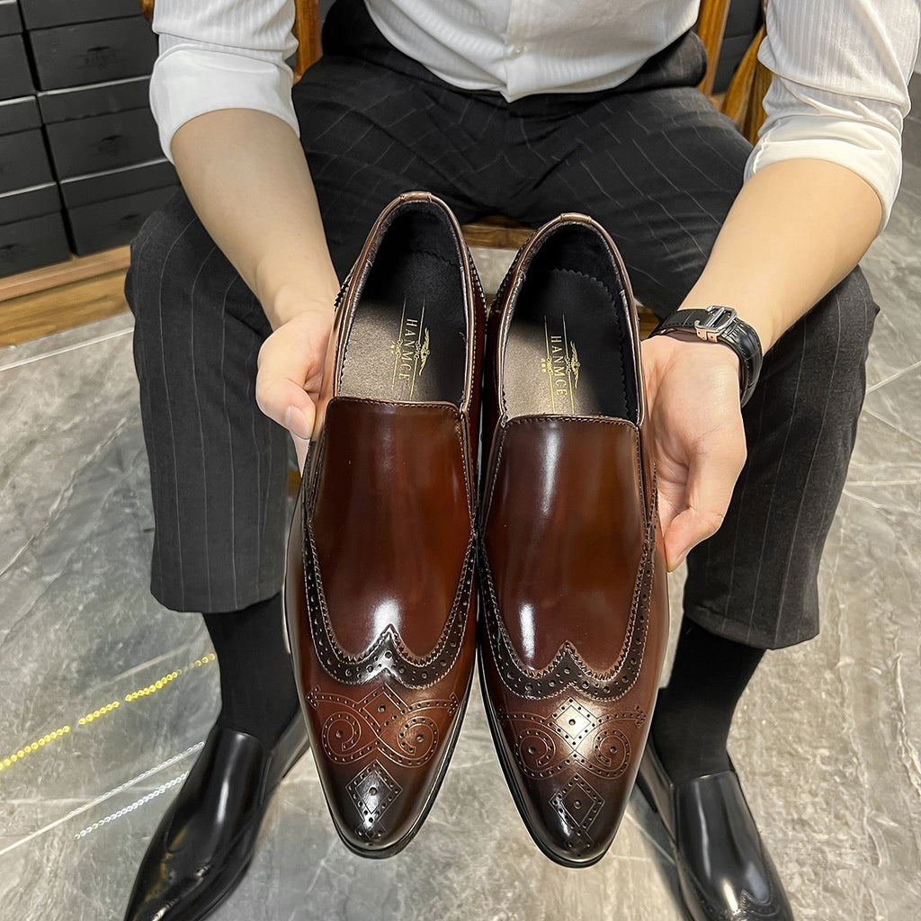 Wingtip Brogue Slip-On Loafers P050507