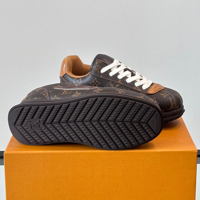 Allover Printed Lace-Up Low Top Platform Sneakers S283420