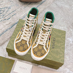 Vintage Pattern Canvas High Top Sneakers S283417