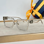 Bold Square Frame Sunglasses Rivet Metal Hinge Decor Eyewear K030101