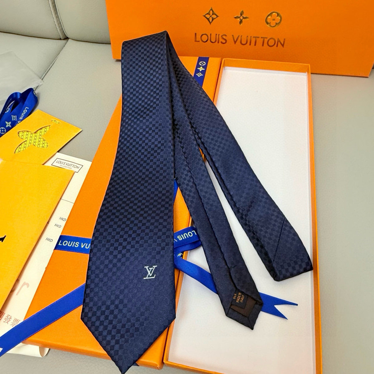 Men's Check Jacquard Necktie E2081009