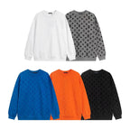 Men's All Over Monogram Print Crew Neck Sweatshirt YG500101