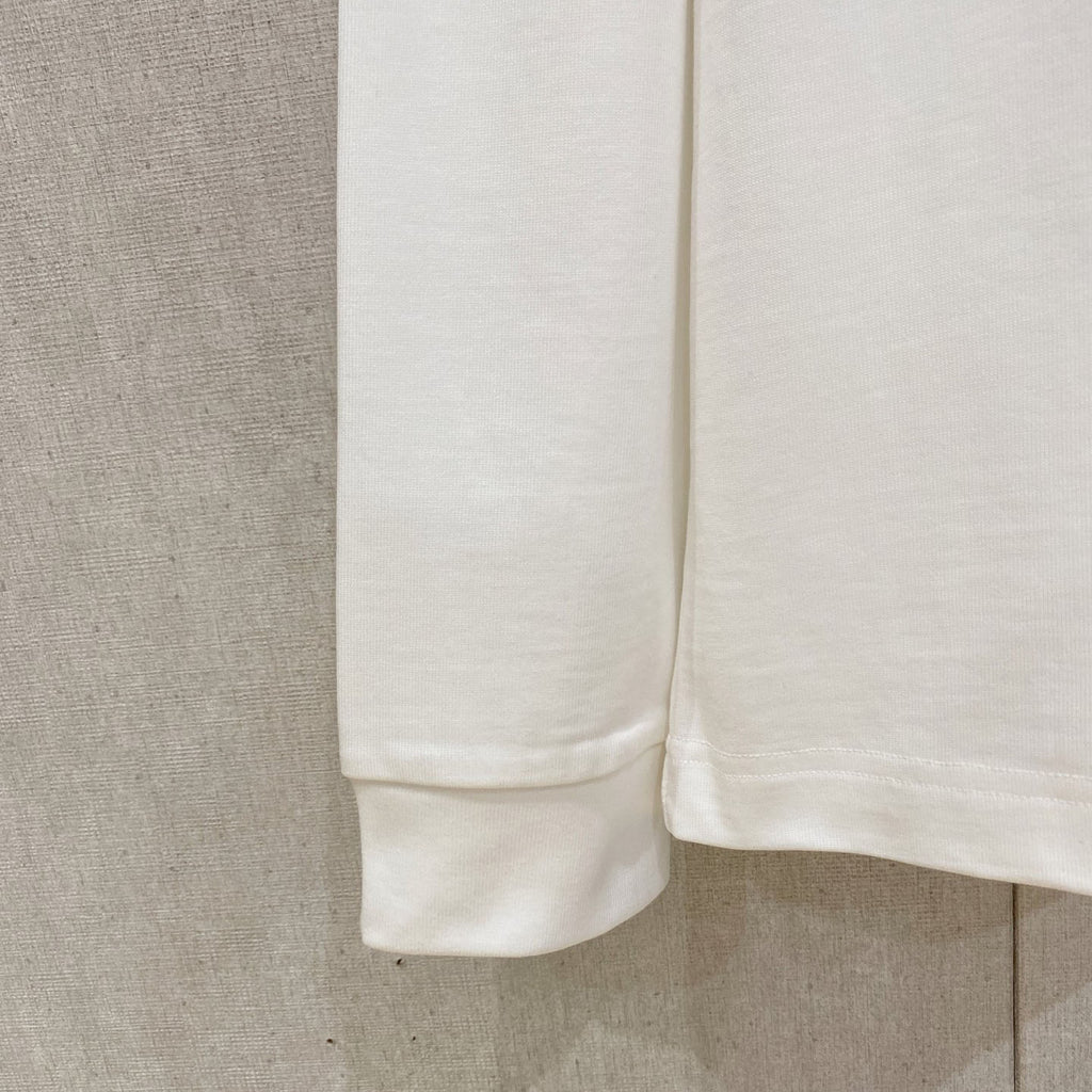 Letter Print Mock Neck Long Sleeve Top G995001
