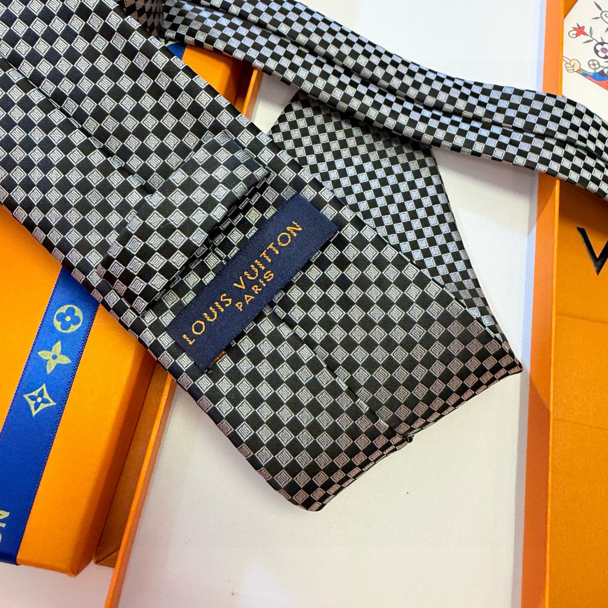 Men's Check Jacquard Necktie E2081009