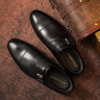 Cap Toe Single Monk Strap Dress Shoes Y101156