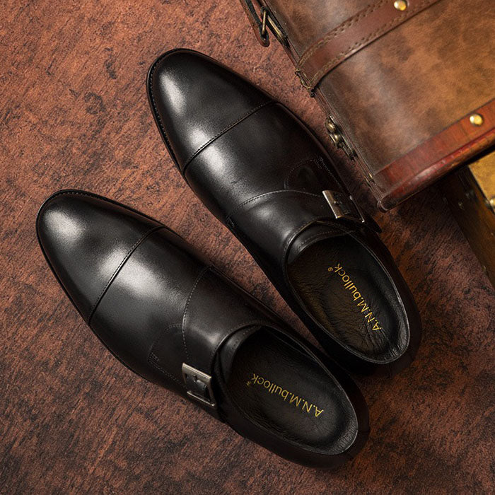 Cap Toe Single Monk Strap Dress Shoes Y101156