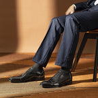 Cap Toe Brogue Oxford Shoes Lace-Up Formal Dress Shoes Y101107