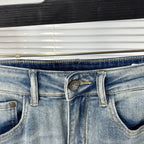Light Blue Faded Wash Mens Embroidered Pocket Denim Trousers R260516